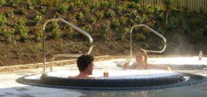 Sleep tight with a hot tub