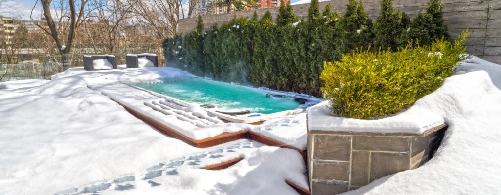 Swim Spa in Snow
