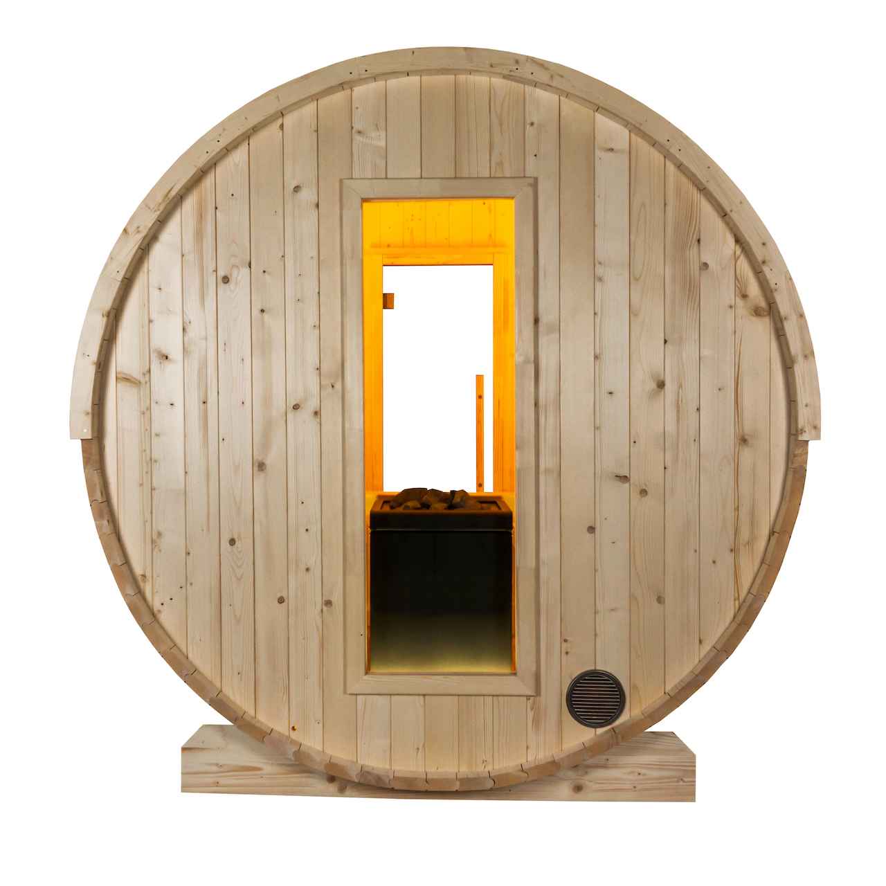 Outdoor Barrel Sauna Electric Medium
