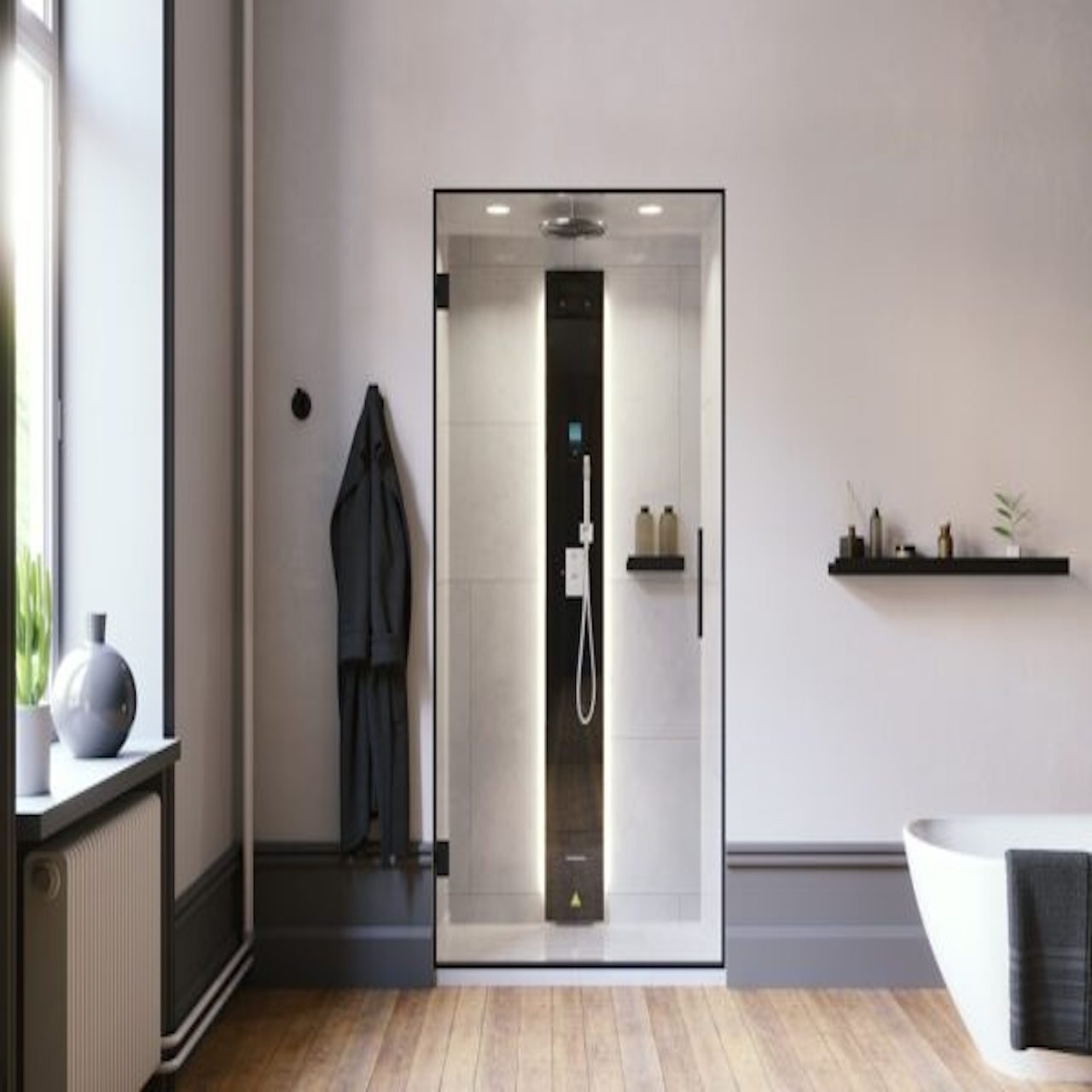 Tylo Vista Steam Shower 130 Right